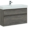 Тумба с раковиной Aquanet Nova Lite 100 дуб рошелье (2 ящика) 00242582 + 00242907 Тумба с раковиной Aquanet Nova Lite 100 дуб рошелье (2 ящика) 00242582 + 00242907