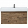 Тумба с раковиной Aquanet Nova Lite 100 дуб рустикальный (1 ящик) 00254700