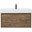 Тумба с раковиной Aquanet Nova Lite 100 дуб рустикальный (1 ящик) 00254700 Тумба с раковиной Aquanet Nova Lite 100 дуб рустикальный (1 ящик) 00254700