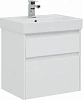 Тумба с раковиной Aquanet Nova Lite 60 белый (2 ящика) 00245240