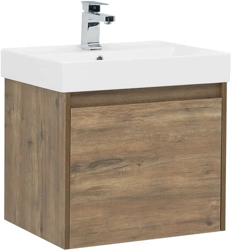 Тумба с раковиной Aquanet Nova Lite 60 дуб рустикальный (1 ящик) 00254694 Тумба с раковиной Aquanet Nova Lite 60 дуб рустикальный (1 ящик) 00254694