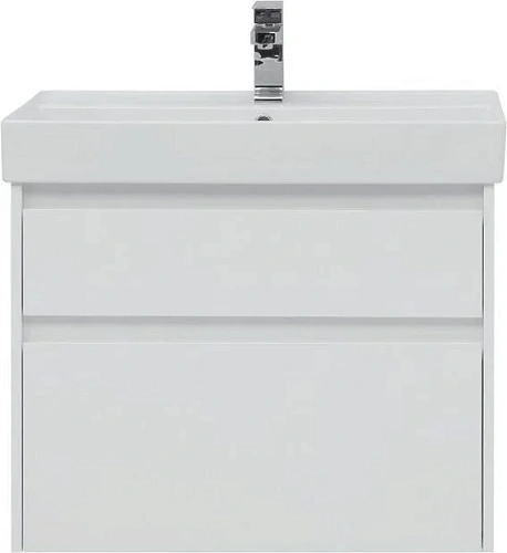 Тумба с раковиной Aquanet Nova Lite 75 белый (2 ящика) 00242272 + 00242338 Тумба с раковиной Aquanet Nova Lite 75 белый (2 ящика) 00242272 + 00242338