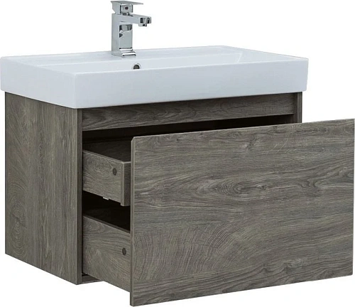 Тумба с раковиной Aquanet Nova Lite 75 дуб рошелье (1 ящик) 00242274 + 00242338 Тумба с раковиной Aquanet Nova Lite 75 дуб рошелье (1 ящик) 00242274 + 00242338