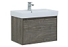 Тумба с раковиной Aquanet Nova Lite 75 дуб рошелье (1 ящик) 00242274 + 00242338