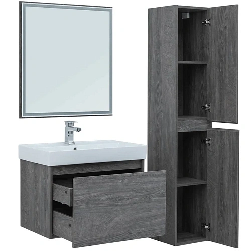 Тумба с раковиной Aquanet Nova Lite 75 дуб рошелье (1 ящик) 00245242 Тумба с раковиной Aquanet Nova Lite 75 дуб рошелье (1 ящик) 00245242