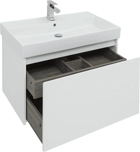 Тумба с раковиной Aquanet Nova Lite 90 белый (1 ящик) 00242257 + 00242906 Тумба с раковиной Aquanet Nova Lite 90 белый (1 ящик) 00242257 + 00242906