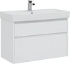 Тумба с раковиной Aquanet Nova Lite 90 белый (2 ящика) 00242268 + 00242906