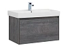 Тумба с раковиной Aquanet Nova Lite 90 дуб рошелье (1 ящик) 00242269 + 00242906
