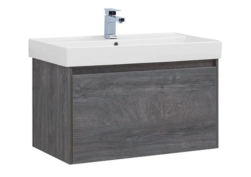 Тумба с раковиной Aquanet Nova Lite 90 дуб рошелье (1 ящик) 00242269 + 00242906 Тумба с раковиной Aquanet Nova Lite 90 дуб рошелье (1 ящик) 00242269 + 00242906