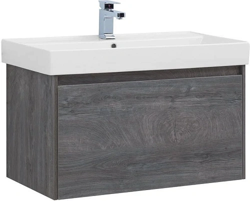 Тумба с раковиной Aquanet Nova Lite 90 дуб рошелье (1 ящик) 00245246 Тумба с раковиной Aquanet Nova Lite 90 дуб рошелье (1 ящик) 00245246