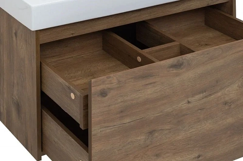 Тумба с раковиной Aquanet Nova Lite 90 дуб рустикальный (1 ящик) 00254698 Тумба с раковиной Aquanet Nova Lite 90 дуб рустикальный (1 ящик) 00254698