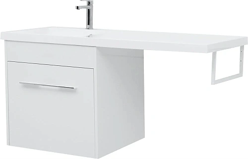 Тумба с раковиной Aquanet Августа 120 L белый 00239565 + 00210026 Тумба с раковиной Aquanet Августа 120 L белый 00239565 + 00210026