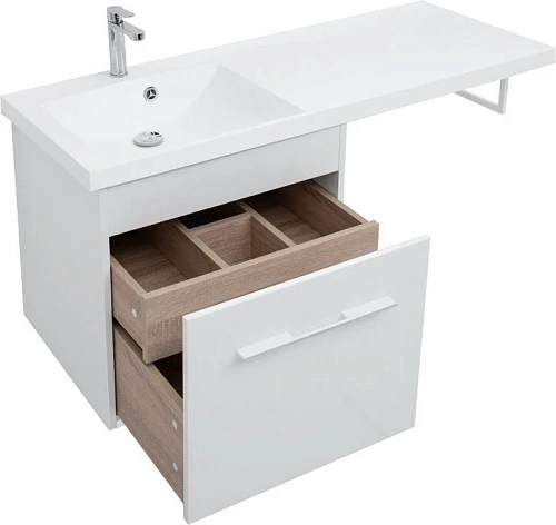 Тумба с раковиной Aquanet Августа 120 L белый 00239565 + 00210026 Тумба с раковиной Aquanet Августа 120 L белый 00239565 + 00210026