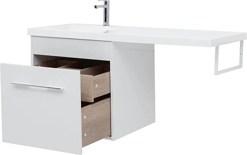Тумба с раковиной Aquanet Августа 120 L белый 00239565 + 00210026 Тумба с раковиной Aquanet Августа 120 L белый 00239565 + 00210026