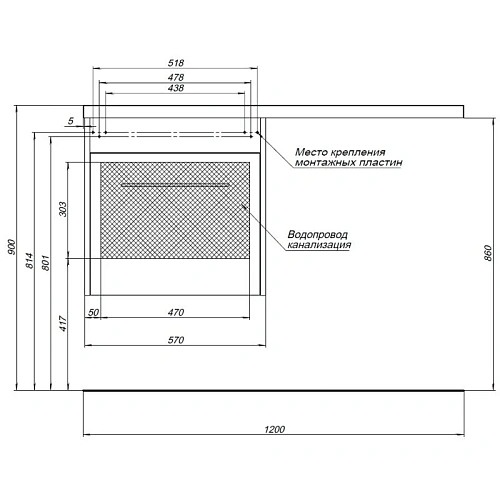 Тумба с раковиной Aquanet Августа 120 L белый 00239565 + 00210026 Тумба с раковиной Aquanet Августа 120 L белый 00239565 + 00210026