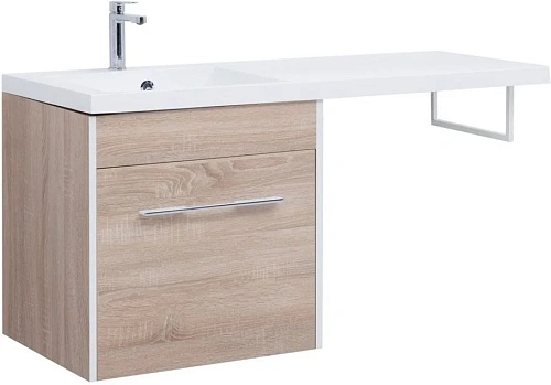 Тумба с раковиной Aquanet Августа 120 L дуб сонома 00210027 + 00239565 Тумба с раковиной Aquanet Августа 120 L дуб сонома 00210027 + 00239565