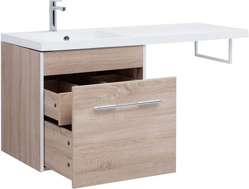 Тумба с раковиной Aquanet Августа 120 L дуб сонома 00210027 + 00239565 Тумба с раковиной Aquanet Августа 120 L дуб сонома 00210027 + 00239565