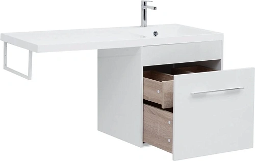 Тумба с раковиной Aquanet Августа 120 R белый 00210026 + 00239568 Тумба с раковиной Aquanet Августа 120 R белый 00210026 + 00239568