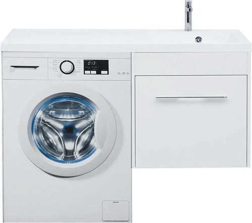 Тумба с раковиной Aquanet Августа 120 R белый 00210026 + 00239568 Тумба с раковиной Aquanet Августа 120 R белый 00210026 + 00239568