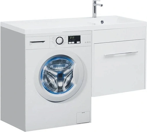 Тумба с раковиной Aquanet Августа 120 R белый 00210026 + 00239568 Тумба с раковиной Aquanet Августа 120 R белый 00210026 + 00239568