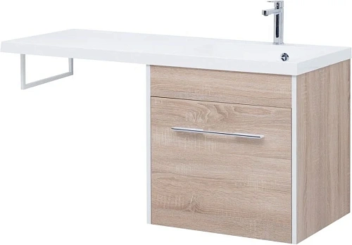 Тумба с раковиной Aquanet Августа 120 R дуб сонома 00210027 + 00239568 Тумба с раковиной Aquanet Августа 120 R дуб сонома 00210027 + 00239568