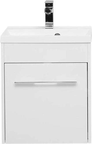 Тумба с раковиной Aquanet Августа 50 белый 00210023+00204095 Тумба с раковиной Aquanet Августа 50 белый 00210023+00204095