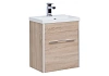 Тумба с раковиной Aquanet Августа 50 дуб сонома 00210025+00204095