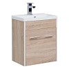 Тумба с раковиной Aquanet Августа 50 дуб сонома 00210025+00204095 Тумба с раковиной Aquanet Августа 50 дуб сонома 00210025+00204095