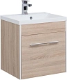 Тумба с раковиной Aquanet Августа 58 дуб сонома 00210027+00204117 Тумба с раковиной Aquanet Августа 58 дуб сонома 00210027+00204117