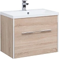 Тумба с раковиной Aquanet Августа 75 дуб сонома 00210029+00204118 Тумба с раковиной Aquanet Августа 75 дуб сонома 00210029+00204118