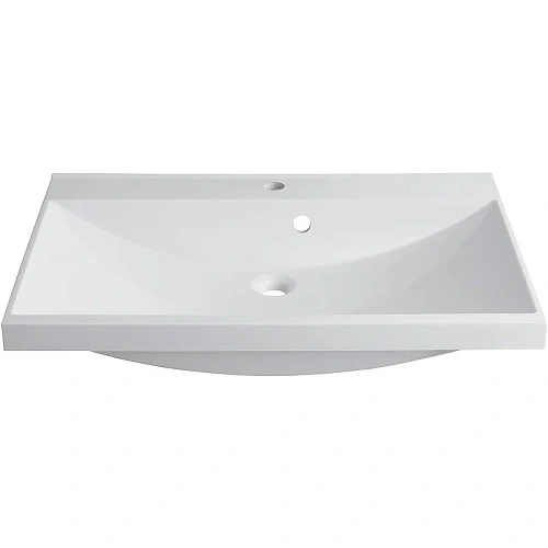 Тумба с раковиной Aquanet Августа 90 белый (ручка хром) 00287695 Тумба с раковиной Aquanet Августа 90 белый (ручка хром) 00287695