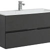 Тумба с раковиной Aquanet Алвита 100 серый антрацит 00240112 + 00222717 Тумба с раковиной Aquanet Алвита 100 серый антрацит 00240112 + 00222717