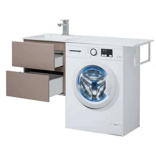 Тумба с раковиной Aquanet Алвита 120 L капучино 00243775 Тумба с раковиной Aquanet Алвита 120 L капучино 00243775