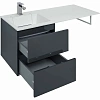 Тумба с раковиной Aquanet Алвита 120 L серый антрацит 00243777 Тумба с раковиной Aquanet Алвита 120 L серый антрацит 00243777