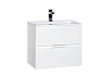 Тумба с раковиной Aquanet Алвита 60 белый 00184301+00181907