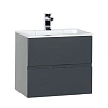 Тумба с раковиной Aquanet Алвита 60 серый антрацит 00183991+00181907 Тумба с раковиной Aquanet Алвита 60 серый антрацит 00183991+00181907