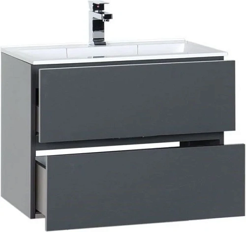 Тумба с раковиной Aquanet Алвита 70 серый антрацит 00213093 Тумба с раковиной Aquanet Алвита 70 серый антрацит 00213093