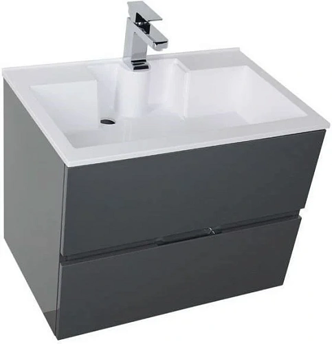 Тумба с раковиной Aquanet Алвита 70 серый антрацит 00213093 Тумба с раковиной Aquanet Алвита 70 серый антрацит 00213093