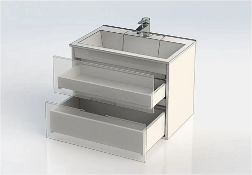 Тумба с раковиной Aquanet Алвита 70 серый антрацит 00213093 Тумба с раковиной Aquanet Алвита 70 серый антрацит 00213093