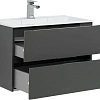 Тумба с раковиной Aquanet Алвита 80 серый антрацит 00215120 + 00187094 Тумба с раковиной Aquanet Алвита 80 серый антрацит 00215120 + 00187094
