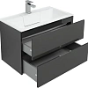 Тумба с раковиной Aquanet Алвита 80 серый антрацит 00215120 + 00187094 Тумба с раковиной Aquanet Алвита 80 серый антрацит 00215120 + 00187094
