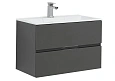 Тумба с раковиной Aquanet Алвита 80 серый антрацит 00215120 + 00187094 Тумба с раковиной Aquanet Алвита 80 серый антрацит 00215120 + 00187094