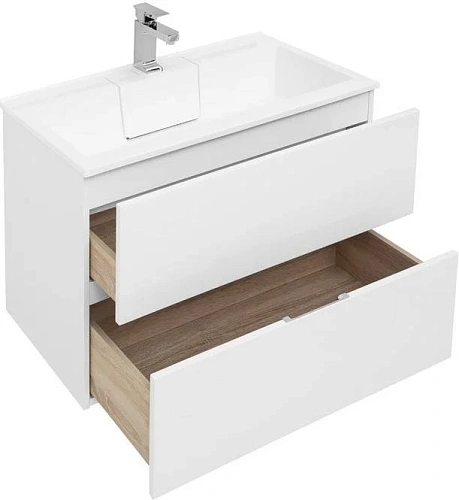 Тумба с раковиной Aquanet Алвита 90 белый 00235340 + 00187182 Тумба с раковиной Aquanet Алвита 90 белый 00235340 + 00187182