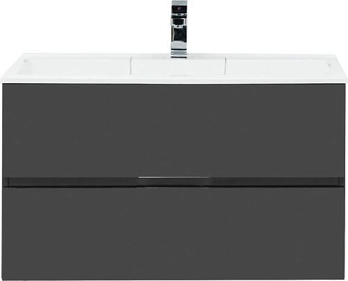 Тумба с раковиной Aquanet Алвита 90 серый антрацит 00240111 + 00187182 Тумба с раковиной Aquanet Алвита 90 серый антрацит 00240111 + 00187182