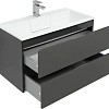 Тумба с раковиной Aquanet Алвита 90 серый антрацит 00240111 + 00187182 Тумба с раковиной Aquanet Алвита 90 серый антрацит 00240111 + 00187182