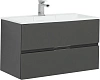 Тумба с раковиной Aquanet Алвита 90 серый антрацит 00242609