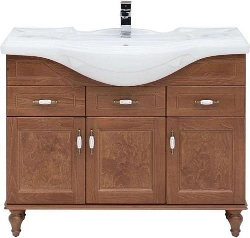 Тумба с раковиной Aquanet Амелия S 105 орех 00186070 + 00183872 Тумба с раковиной Aquanet Амелия S 105 орех 00186070 + 00183872