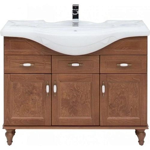 Тумба с раковиной Aquanet Амелия S 105 орех 00235643 Тумба с раковиной Aquanet Амелия S 105 орех 00235643