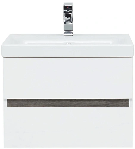 Тумба с раковиной Aquanet Беркли 60 белый/дуб рошелье 00254289 + 00245870 Тумба с раковиной Aquanet Беркли 60 белый/дуб рошелье 00254289 + 00245870