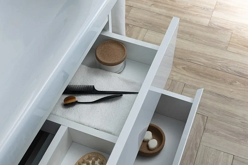 Тумба с раковиной Aquanet Беркли 80 белый/дуб рошелье 00254290 + 00246880 Тумба с раковиной Aquanet Беркли 80 белый/дуб рошелье 00254290 + 00246880